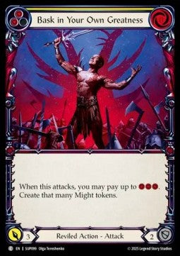 Bask in Your Own Greatness (Yellow) [SUP099] (Super Slam) Rainbow Foil