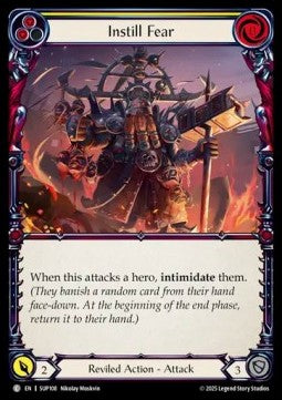 Instill Fear (Yellow) [SUP108] (Super Slam) Rainbow Foil