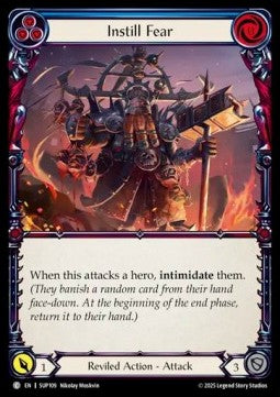 Instill Fear (Blue) [SUP109] (Super Slam) Rainbow Foil