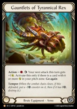 Gauntlets of Tyrannical Rex [SUP125] (Super Slam) Rainbow Foil