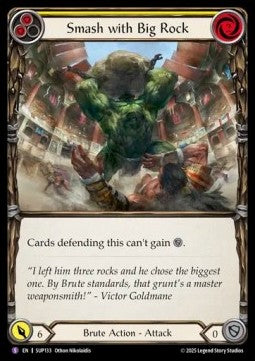 Smash with Big Rock [SUP133] (Super Slam) Rainbow Foil