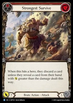 Strongest Survive (Red) [SUP135] (Super Slam) Rainbow Foil
