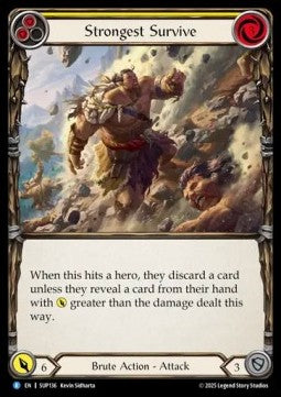 Strongest Survive (Yellow) [SUP136] (Super Slam) Rainbow Foil