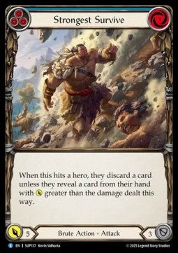 Strongest Survive (Blue) [SUP137] (Super Slam) Rainbow Foil