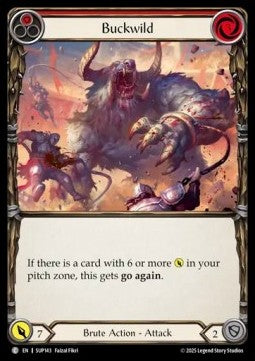 Buckwild (Red) [SUP143] (Super Slam) Rainbow Foil