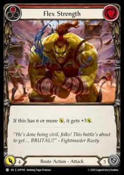 Flex Strength (Red) [SUP149] (Super Slam) Rainbow Foil