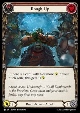Rough Up (Red) [SUP158] (Super Slam) Rainbow Foil