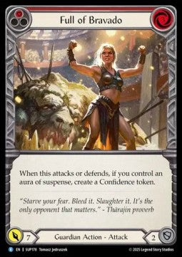 Full of Bravado (Red) [SUP178] (Super Slam) Rainbow Foil
