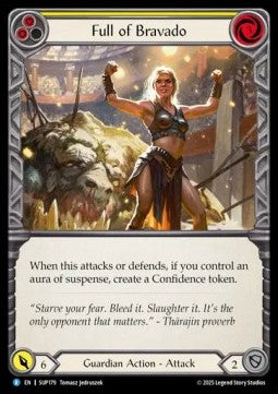 Full of Bravado (Yellow) [SUP179] (Super Slam) Rainbow Foil