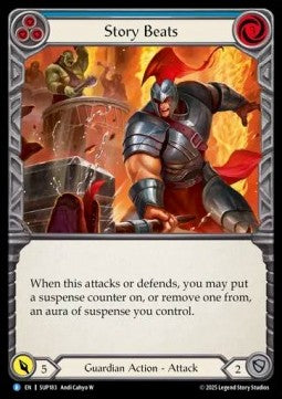 Story Beats (Blue) [SUP183] (Super Slam) Rainbow Foil