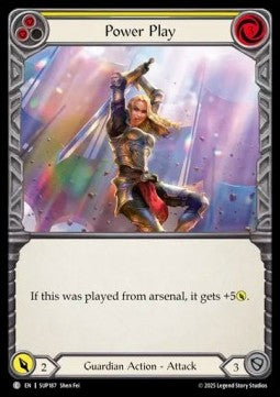 Power Play (Yellow) [SUP187] (Super Slam) Rainbow Foil