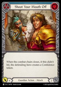 Shoot Your Mouth Off (Blue) [SUP191] (Super Slam) Rainbow Foil