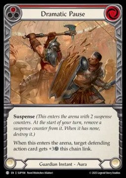 Dramatic Pause (Red) [SUP198] (Super Slam) Rainbow Foil