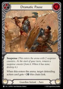 Dramatic Pause (Yellow) [SUP199] (Super Slam) Rainbow Foil