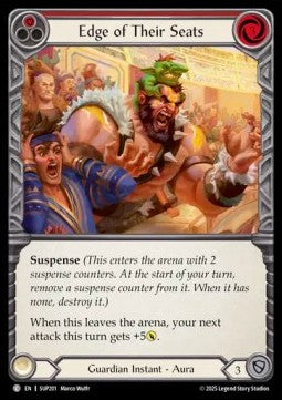 Edge of Their Seats (Red) [SUP201] (Super Slam) Rainbow Foil