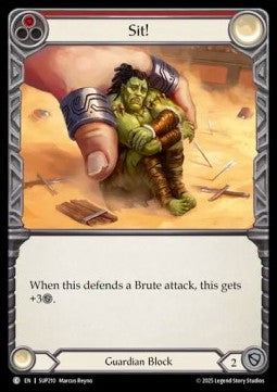 Sit! [SUP210] (Super Slam) Rainbow Foil