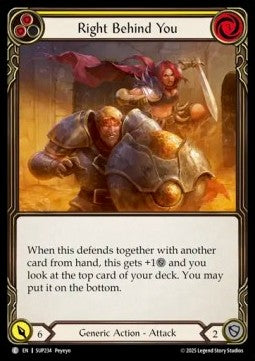 Right Behind You (Yellow) [SUP234] (Super Slam) Rainbow Foil