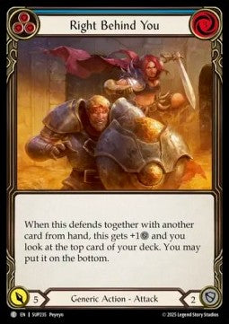 Right Behind You (Blue) [SUP235] (Super Slam) Rainbow Foil