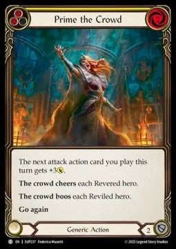 Prime the Crowd (Yellow) [SUP237] (Super Slam) Rainbow Foil