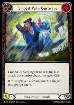 Tempest Palm Gustwave [SUP246] (Super Slam) Rainbow Foil