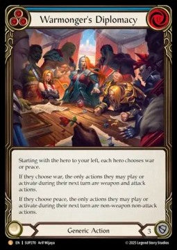 Warmonger's Diplomacy [SUP270] (Super Slam) Rainbow Foil