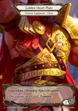 Golden Heart Plate (Marvel) [SUP248] (Super Slam) Cold Foil