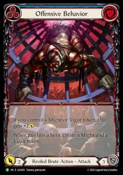 Offensive Behavior (Extended Art) [LGS420] (LGS Promos) Cold Foil