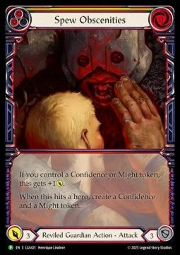 Spew Obscenities (Extended Art) [LGS421] (LGS Promos) Cold Foil