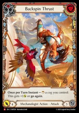 Backspin Thrust (Extended Art) [SUP254] (Super Slam) Cold Foil