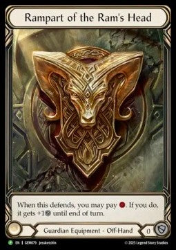 Rampart of the Ram's Head (Extended Art) [GEM079] (GEM Pack Promos) Rainbow Foil