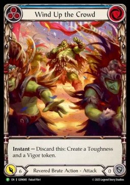 Wind Up the Crowd (Extended Art) [GEM085] (GEM Pack Promos) Rainbow Foil