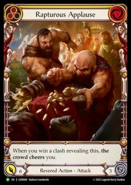 Rapturous Applause (Yellow) (Extended Art) [GEM089] (GEM Pack Promos) Rainbow Foil