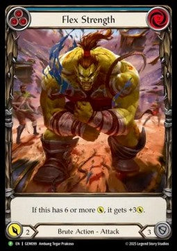 Flex Strength (Blue) (Extended Art) [GEM099] (GEM Pack Promos) Regular