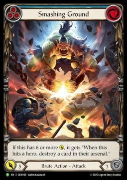 Smashing Ground (Extended Art) [GEM100] (GEM Pack Promos) Rainbow Foil