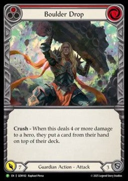 Boulder Drop (Red) [GEM102] (GEM Pack Promos) Regular