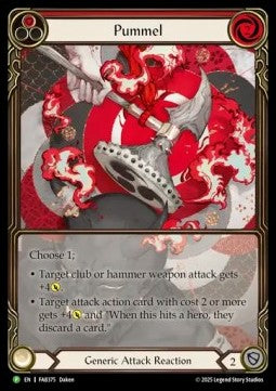 Pummel (Red) (Extended Art) [FAB375] (FAB Promos) Rainbow Foil