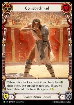 Comeback Kid (Red) (Extended Art) [FAB377] (FAB Promos) Rainbow Foil