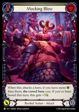 Mocking Blow (Yellow) (Extended Art) [FAB382] (FAB Promos) Rainbow Foil