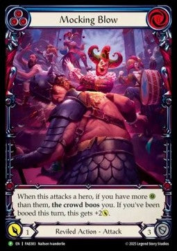 Mocking Blow (Blue) (Extended Art) [FAB383] (FAB Promos) Rainbow Foil