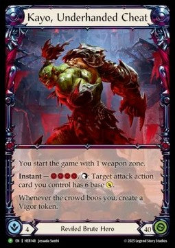 Kayo, Underhanded Cheat [HER148] (Hero Promos) Rainbow Foil