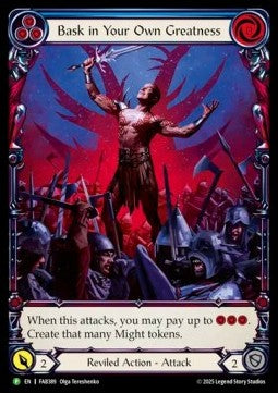 Bask in Your Own Greatness (Blue) (Extended Art) [FAB389] (FAB Promos) Rainbow Foil