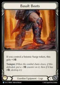 Basalt Boots [PEN019] (Compendium Of Rathe) Cold Foil