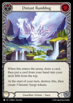 Distant Rumbling (Red) [PEN023] (Compendium Of Rathe) Rainbow Foil