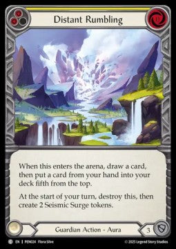 Distant Rumbling (Yellow) [PEN024] (Compendium Of Rathe) Rainbow Foil