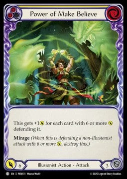 Power of Make Believe (Yellow) [PEN131] (Compendium Of Rathe) Rainbow Foil