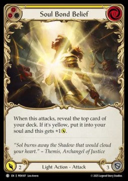 Soul Bond Belief (Yellow) [PEN187] (Compendium Of Rathe) Rainbow Foil