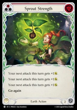 Sprout Strength (Red) [PEN222] (Compendium Of Rathe) Rainbow Foil