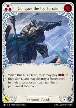 Conquer the Icy Terrain (Blue) [PEN233] (Compendium Of Rathe) Rainbow Foil