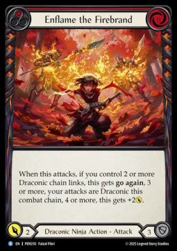 Enflame the Firebrand [PEN250] (Compendium Of Rathe) Rainbow Foil