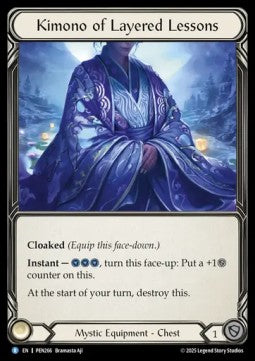 Kimono of Layered Lessons [PEN266] (Compendium Of Rathe) Cold Foil